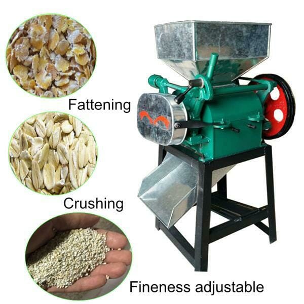 Corn Soybean Flaking Machine Oatmeal Wheat Cereal Flakes Maker